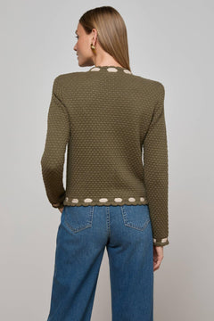 ASTOR CONTRAST TRIM CARDIGAN