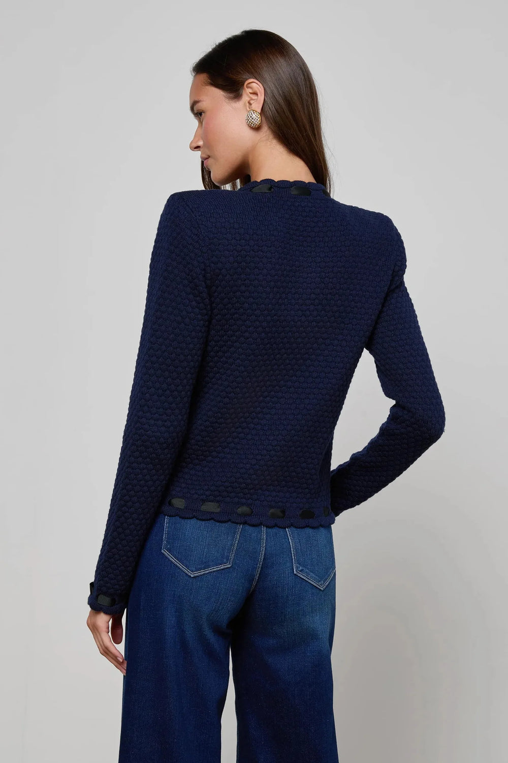 ASTOR CONTRAST TRIM CARDIGAN