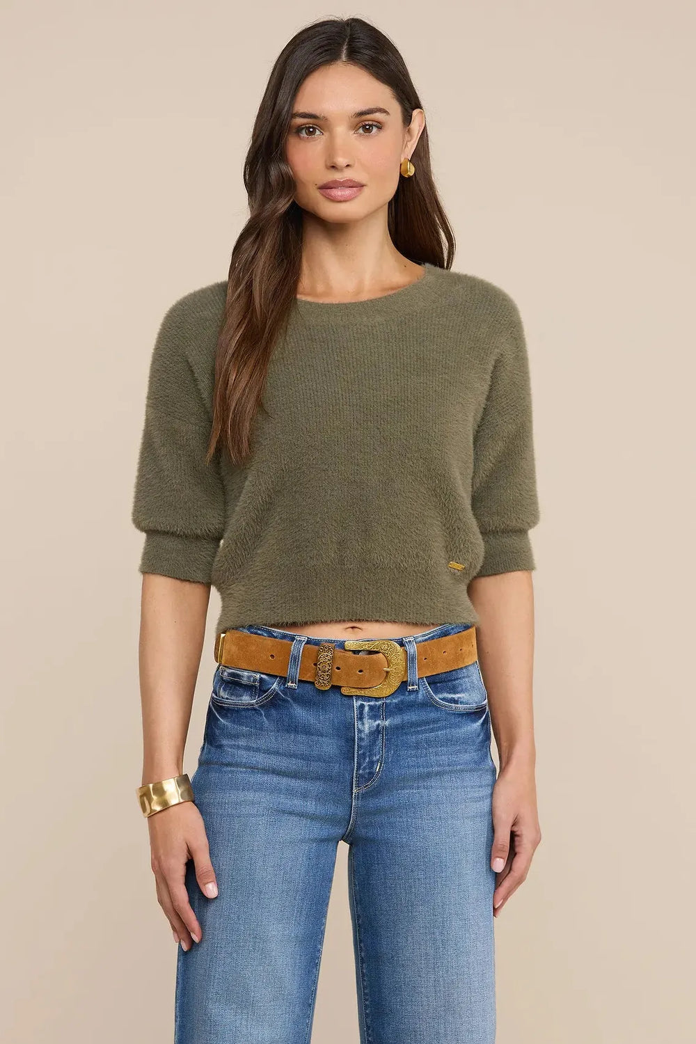 GUINEVERE SHORT SLEEVE CROP CREW