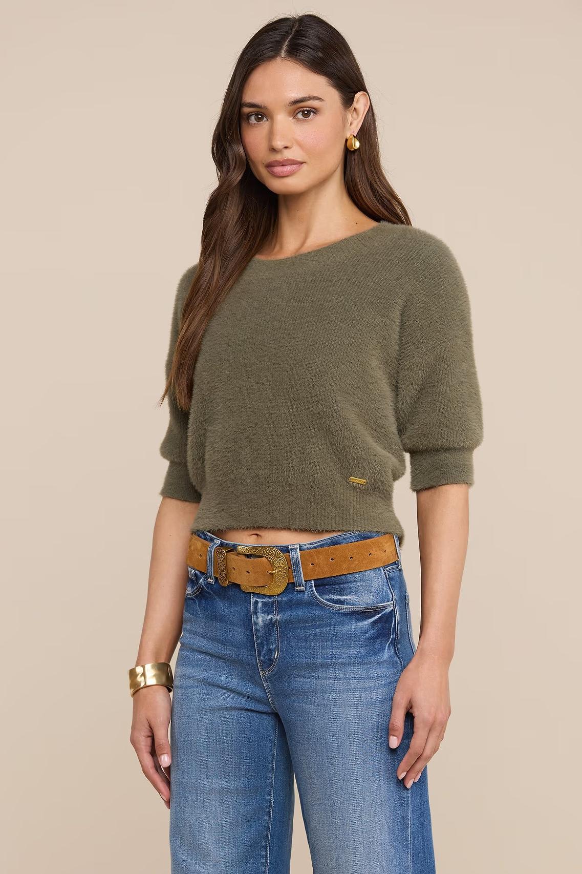 GUINEVERE SHORT SLEEVE CROP CREW
