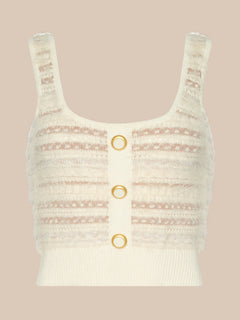 GALENE MIXED STITCH TANK