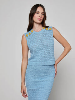 MAX POINTELLE KNIT TOP