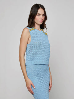 MAX POINTELLE KNIT TOP