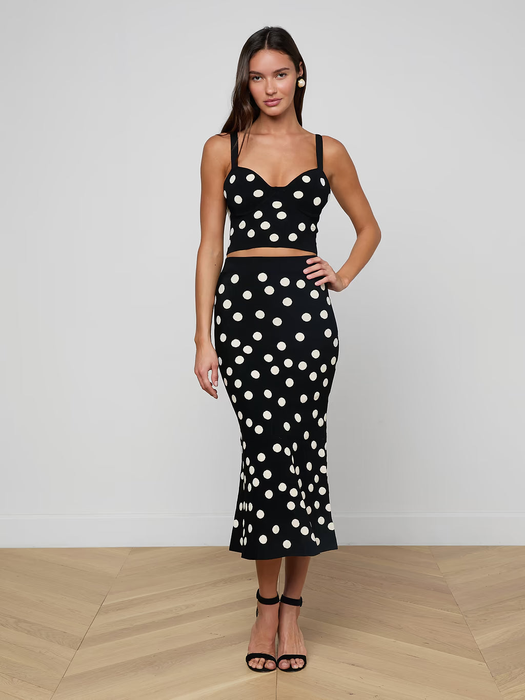 TULA POLKA DOT BRA KNIT TOP