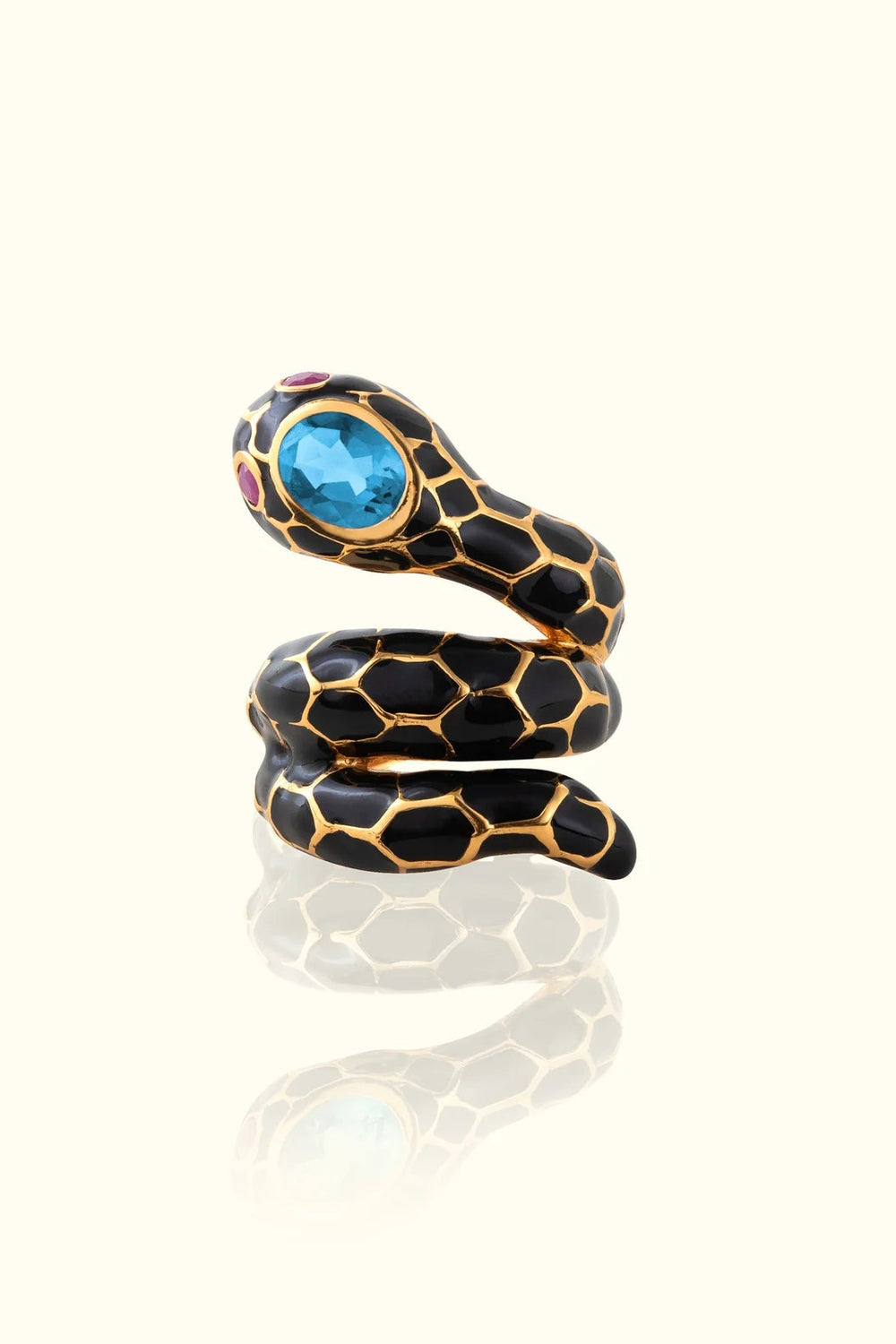 18K GOLD PLATED ANAKONDA RING