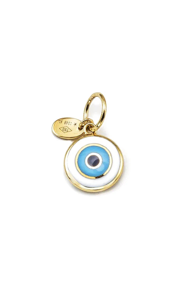 AARON BASHA 18K YG DOUBLE SIDED EYE CHARM