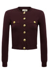 TOULOUSE CROP CREW NECK CARDIGAN