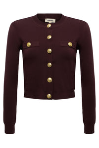 TOULOUSE CROP CREW NECK CARDIGAN