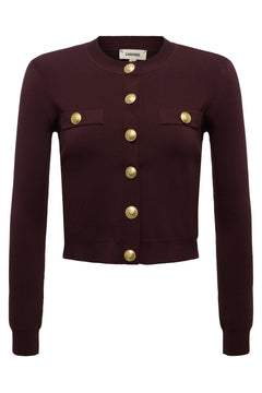 TOULOUSE CROP CREW NECK CARDIGAN
