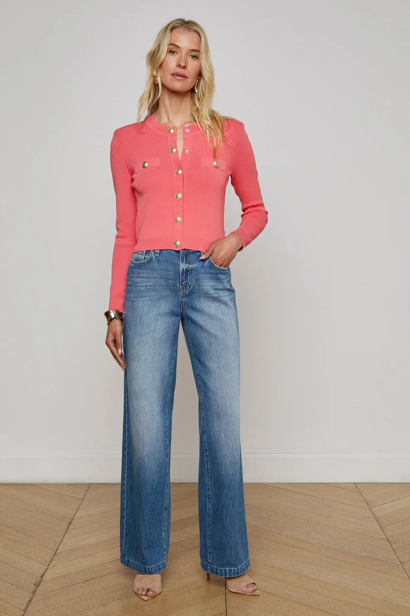 TOULOUSE CROP CREW NECK CARDIGAN