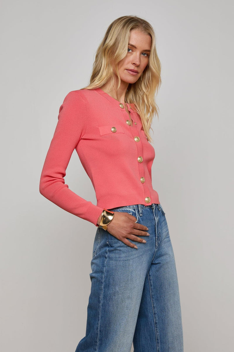 TOULOUSE CROP CREW NECK CARDIGAN