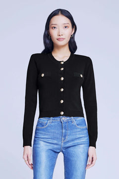 TOULOUSE CROP CREW NECK CARDIGAN