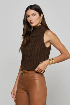 BELLINI CABLE TURTLENECK TANK