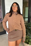 SEROYA SHIRLEY SWEATER IN CAMEL