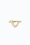 DIAMOND HEARTS WAVE RING