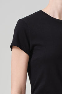 CITIZENS OF HUMANITY KYLE TEE IN BLACK