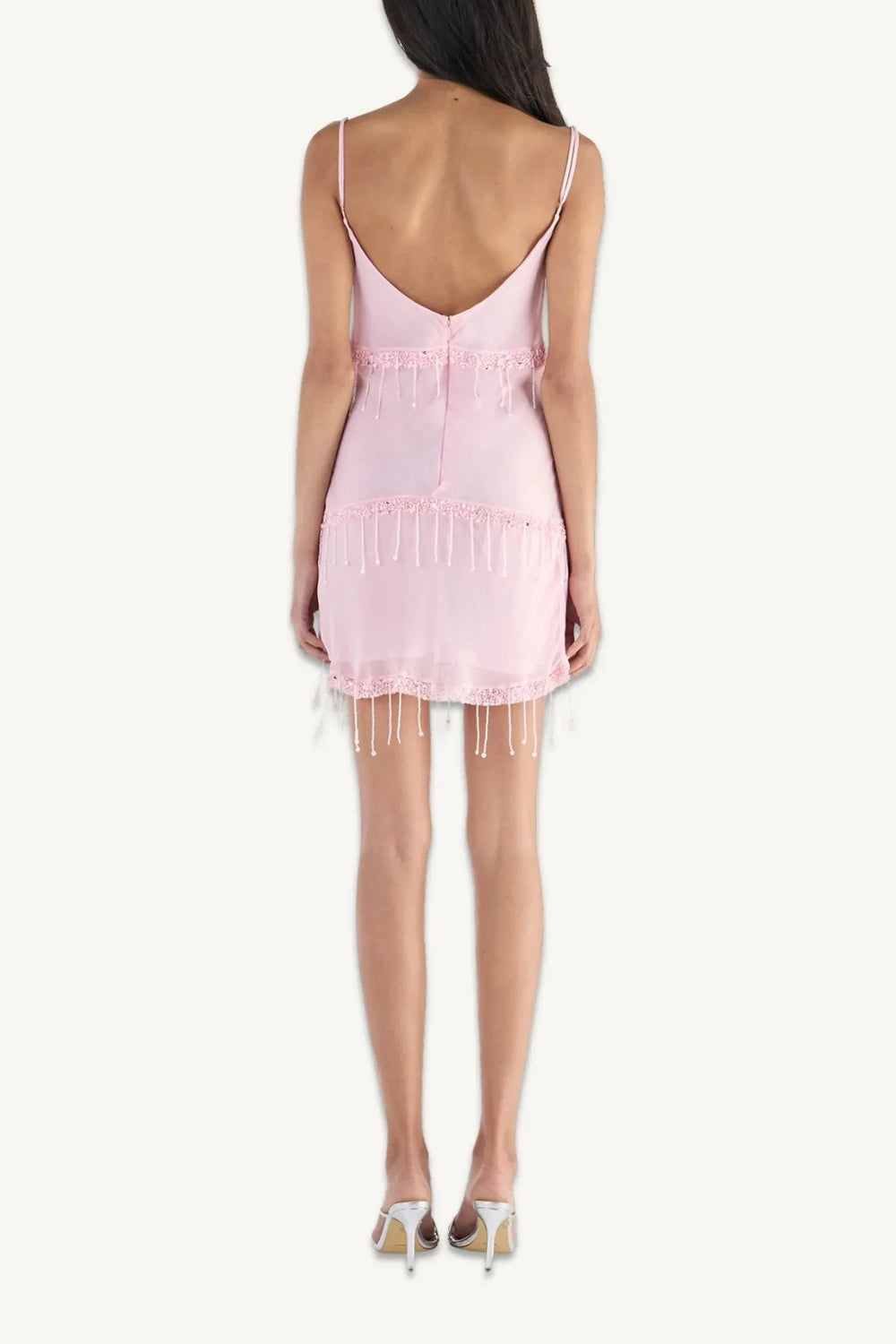 LAYLA HAND BEADED MINI DRESS
