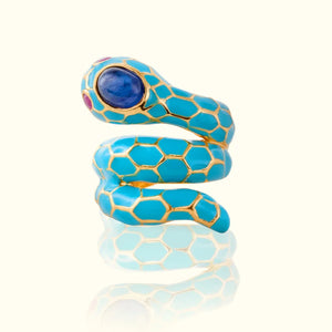 18K GOLD PLATED ANAKONDA RING