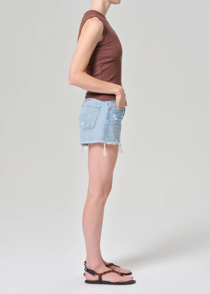 AGOLDE PARKER VINTAGE CUTOFF SHORTS IN SWAPMEET