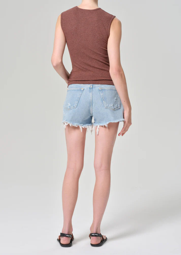 AGOLDE PARKER VINTAGE CUTOFF SHORTS IN SWAPMEET
