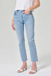 AGOLDE RILEY HIGH RISE STRAIGHT CROP JEANS IN PREVAIL