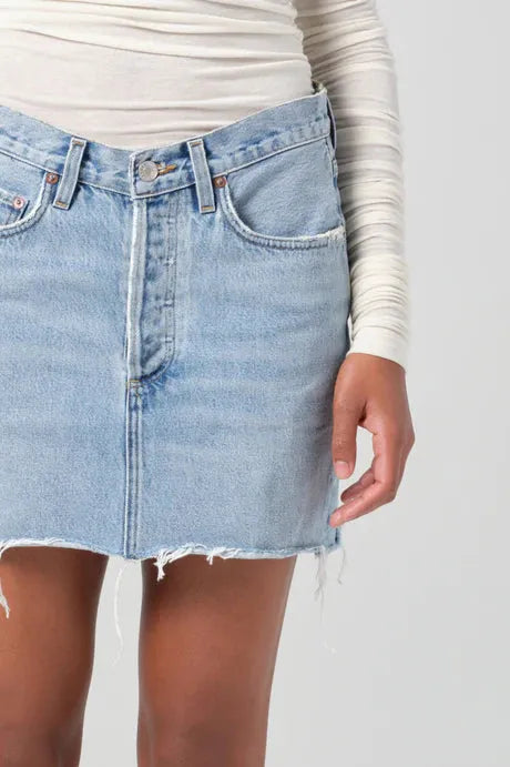 V-WAIST MINI SKIRT