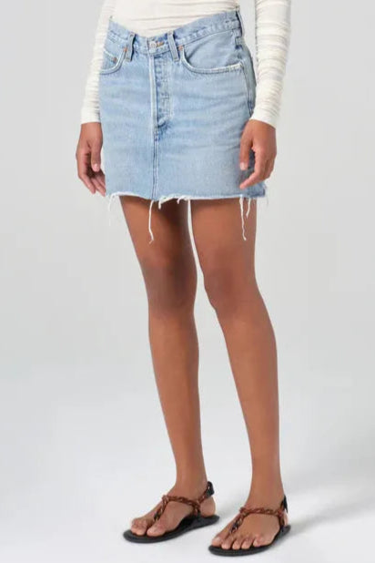 V-WAIST MINI SKIRT