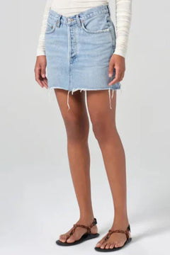 V-WAIST MINI SKIRT