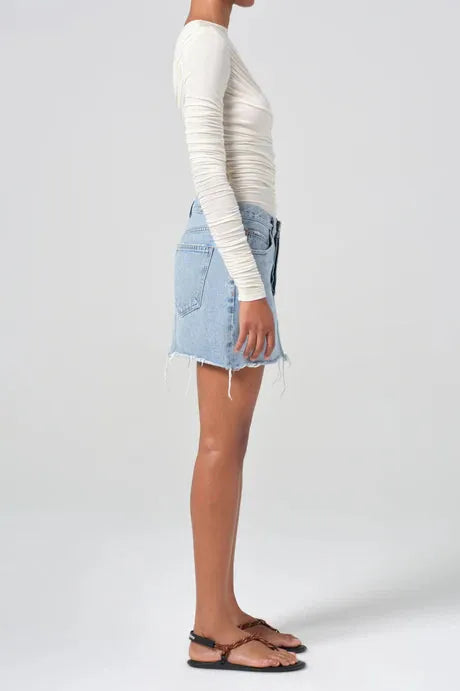 V-WAIST MINI SKIRT