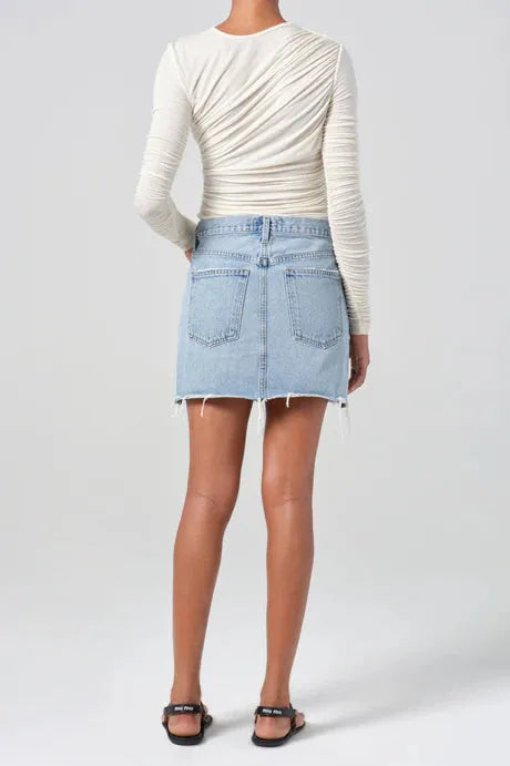V-WAIST MINI SKIRT