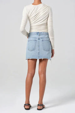 V-WAIST MINI SKIRT