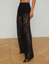 L'AGENCE LIVVY STRAIGHT LEG TROUSER IN BLACK