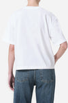 AGOLDE SULMA DROP SHOULDER TEE IN WHITE