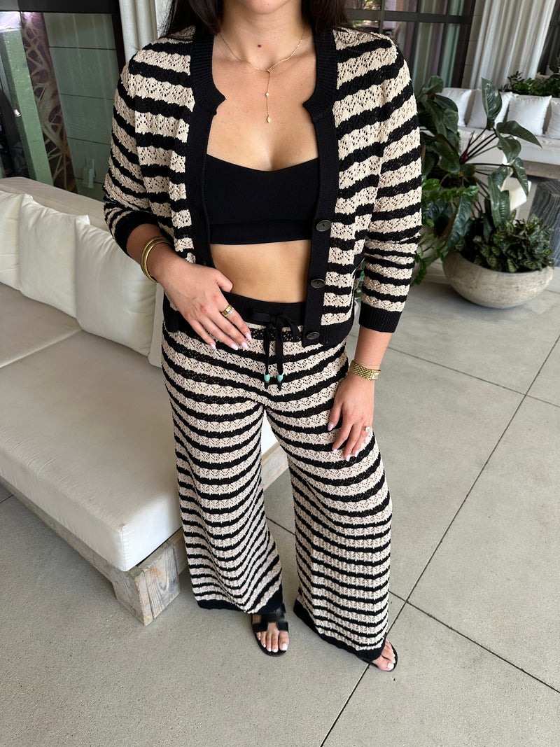 GAELLE POINTELLE KNIT PANT