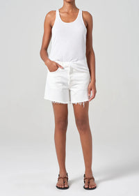AGOLDE PARKER LONG SHORT IN PANACOTTA