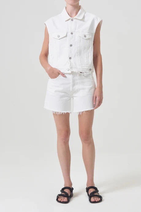 AGOLDE PARKER LONG SHORT IN PANACOTTA – Big Drop NYC
