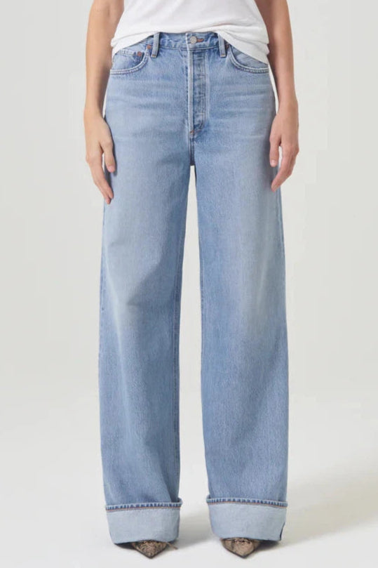 AGOLDE DAME HIGH RISE WIDE LEG JEAN IN SHOWDOWN – Big Drop NYC