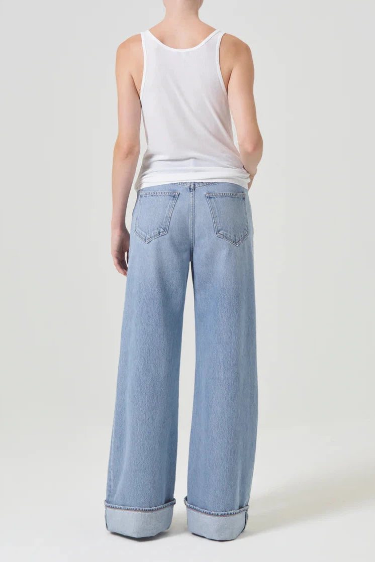 AGOLDE DAME HIGH RISE WIDE LEG JEAN IN SHOWDOWN