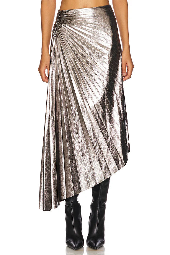 A.L.C. TRACY SKIRT IN SMOKY SILVER