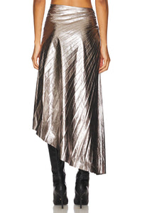 A.L.C. TRACY SKIRT IN SMOKY SILVER