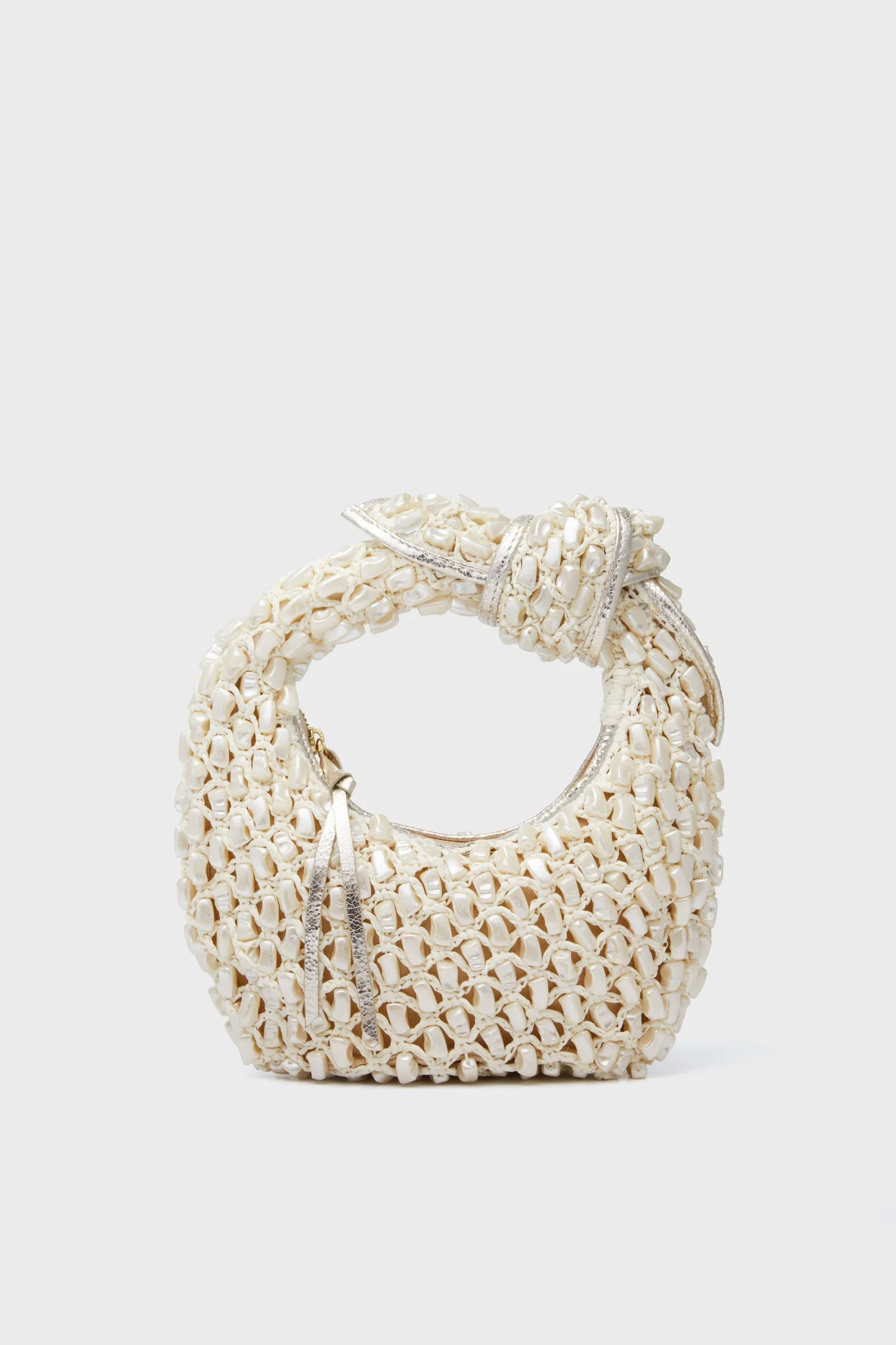 POOLSIDE BAGS JOSIE KNOT BAG IN PEARL – Big Drop NYC
