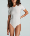 COMMANDO BUTTER SHORT SLEEVE BODYSUIT IN PORCELAIN