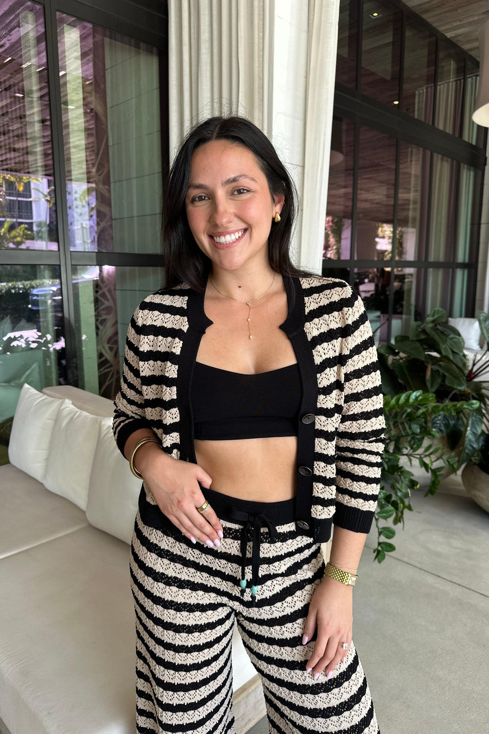 ORLA POINTELLE KNIT CARDIGAN