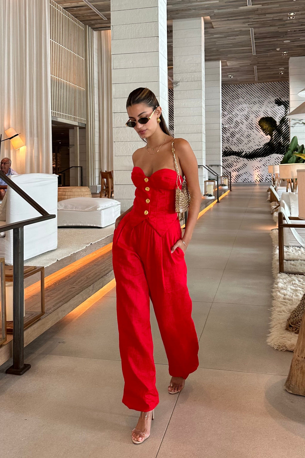 RONNY KOBO KREW PANT IN RED – Big Drop NYC