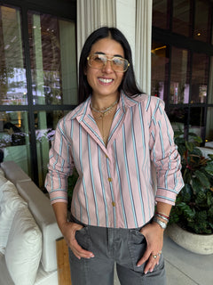 COSETTE CROP HI LOW SHIRT