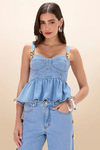MARINA DENIM TOP