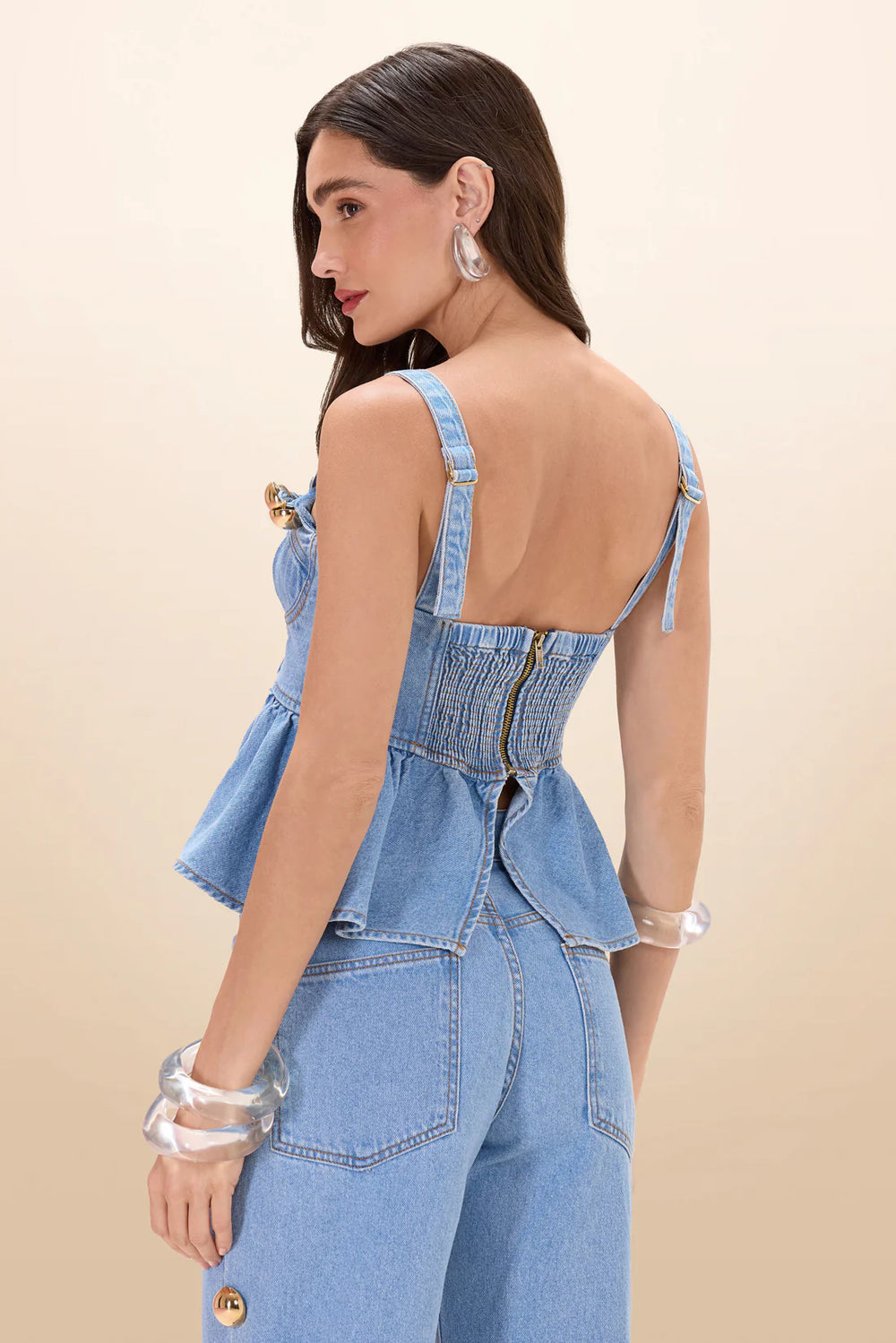 MARINA DENIM TOP