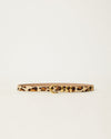 B-LOW THE BELT KAD CALF HAIR LEATHER BELT IN LEOPARD GOLD