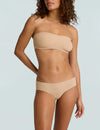 COMMANDO DOUBLE TAKE LACE BANDEAU IN BEIGE