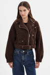BRINA SHERPA BIKER JACKET